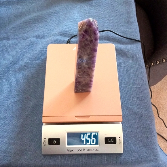 Amethyst - Dream Tower – Elevated Calm Dream Amethyst Crystal Tower.